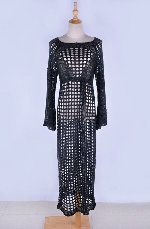 Crochet maxi cover up