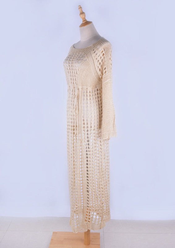 Crochet maxi cover up